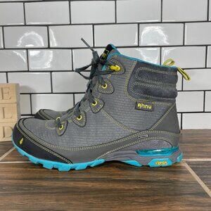 Ahnu Sugarpine Womens Size 9 Shoes Gray Waterproof Vibram Outdoor Hiking Boot